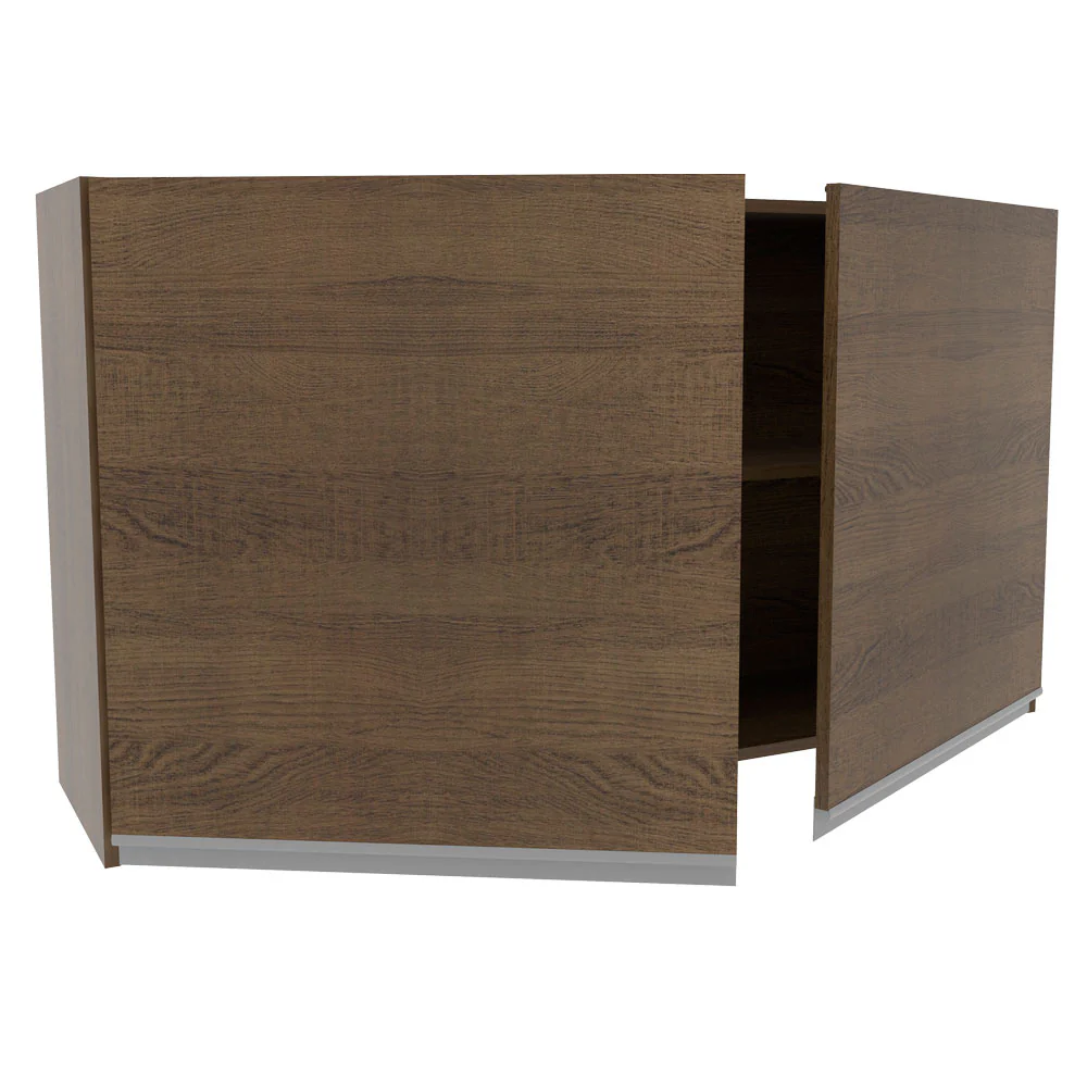 Armário Aéreo Madesa Glamy 120 cm 2 Portas Rustic - Image 4