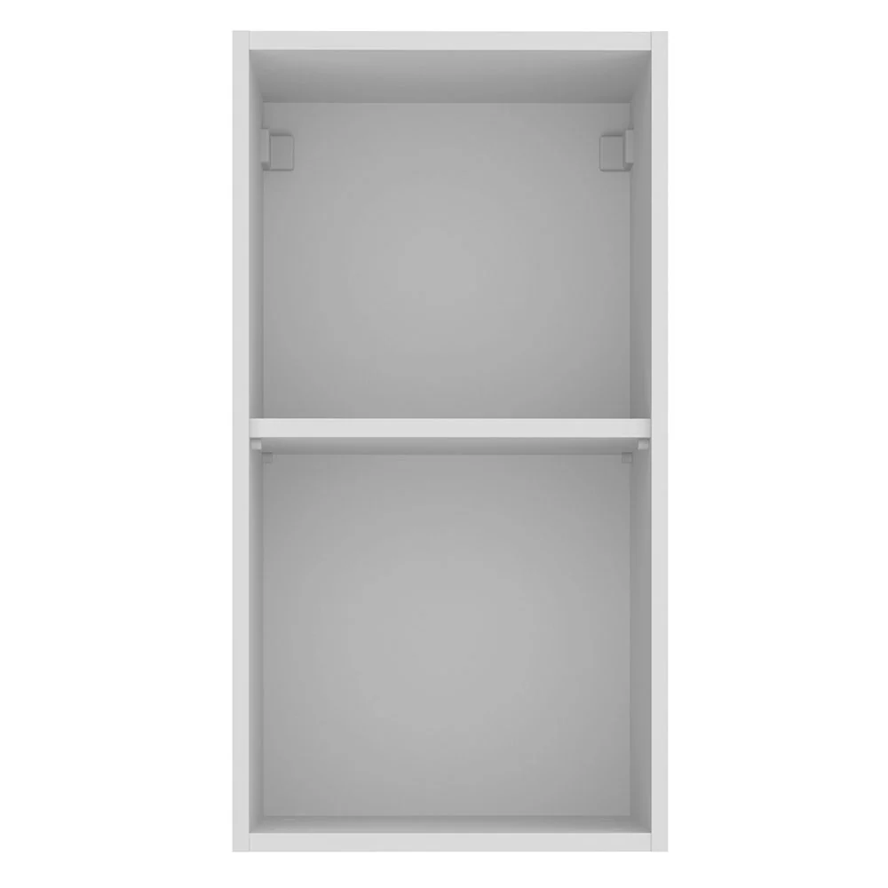Armário Aéreo Madesa Glamy 35 cm 1 Porta Branco/Preto - Image 9