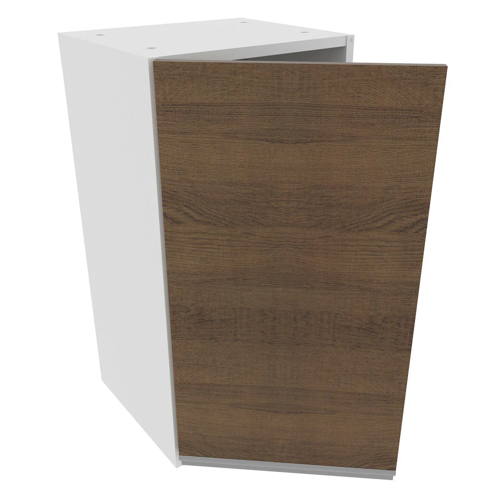 Armário Aéreo Madesa Glamy 35 cm 1 Porta Branco/Rustic - Image 4