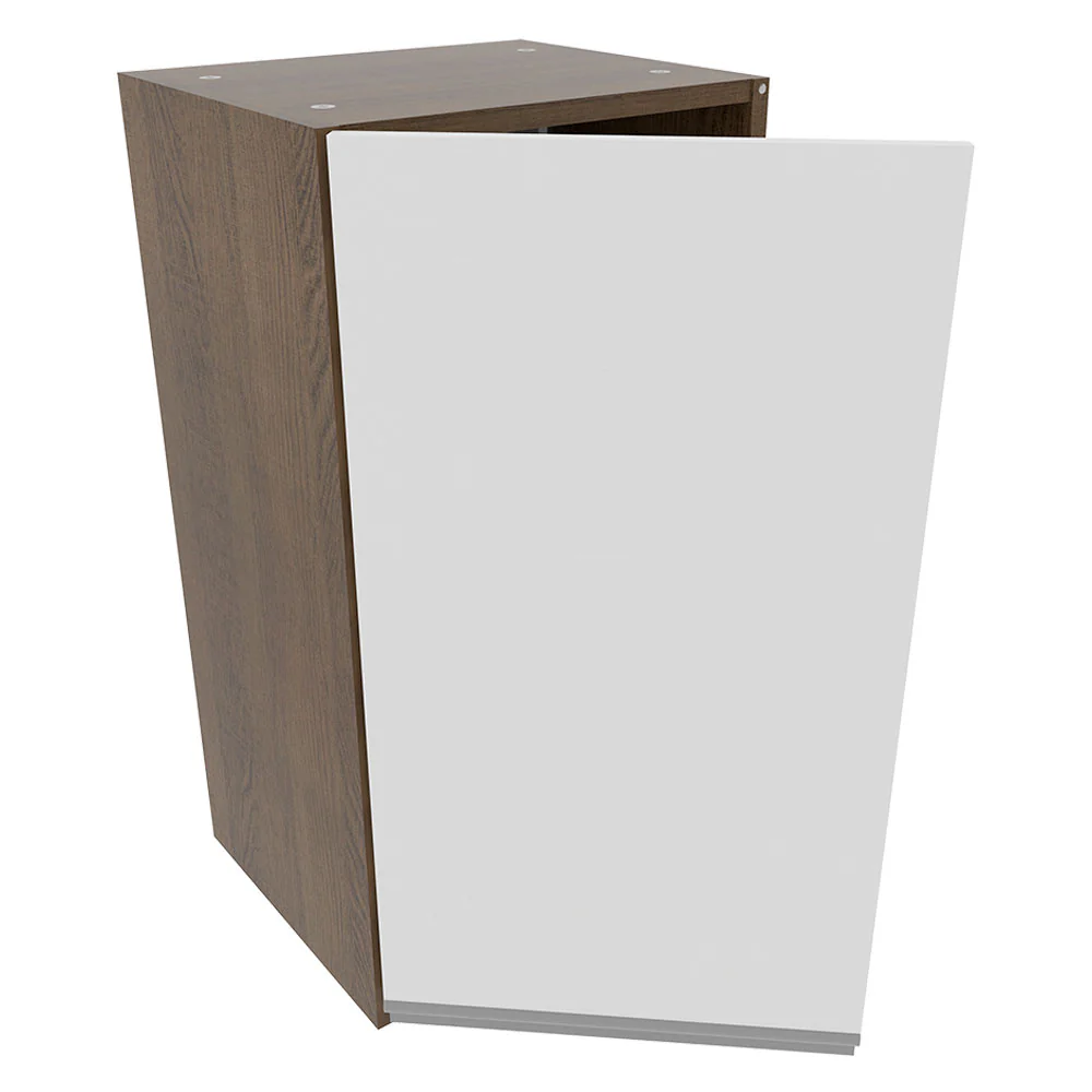 Armário Aéreo Madesa Glamy 35 cm 1 Porta Rustic/Branco - Image 4