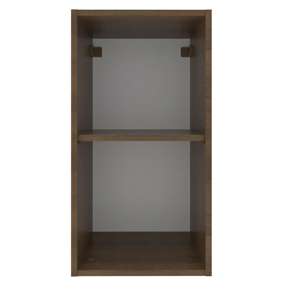 Armário Aéreo Madesa Glamy 35 cm 1 Porta Rustic/Preto - Image 9