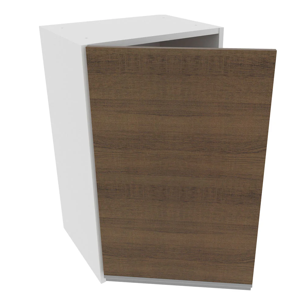 Armário Aéreo Madesa Glamy 40 cm 1 Porta Branco/Rustic - Image 4