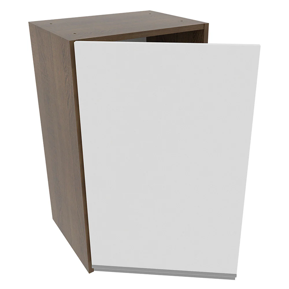 Armário Aéreo Madesa Glamy 40 cm 1 Porta Rustic/Branco - Image 4