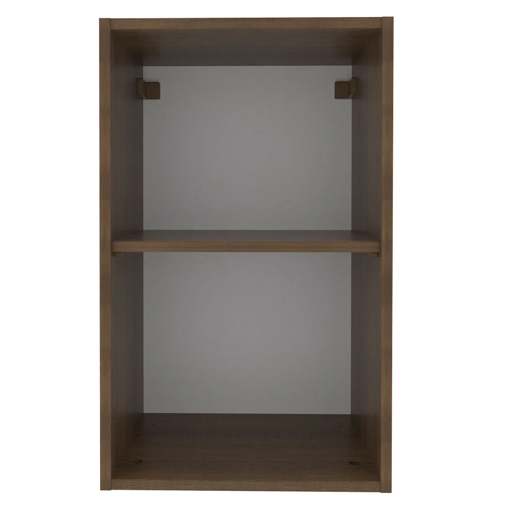 Armário Aéreo Madesa Glamy 40 cm 1 Porta Rustic/Preto - Image 9
