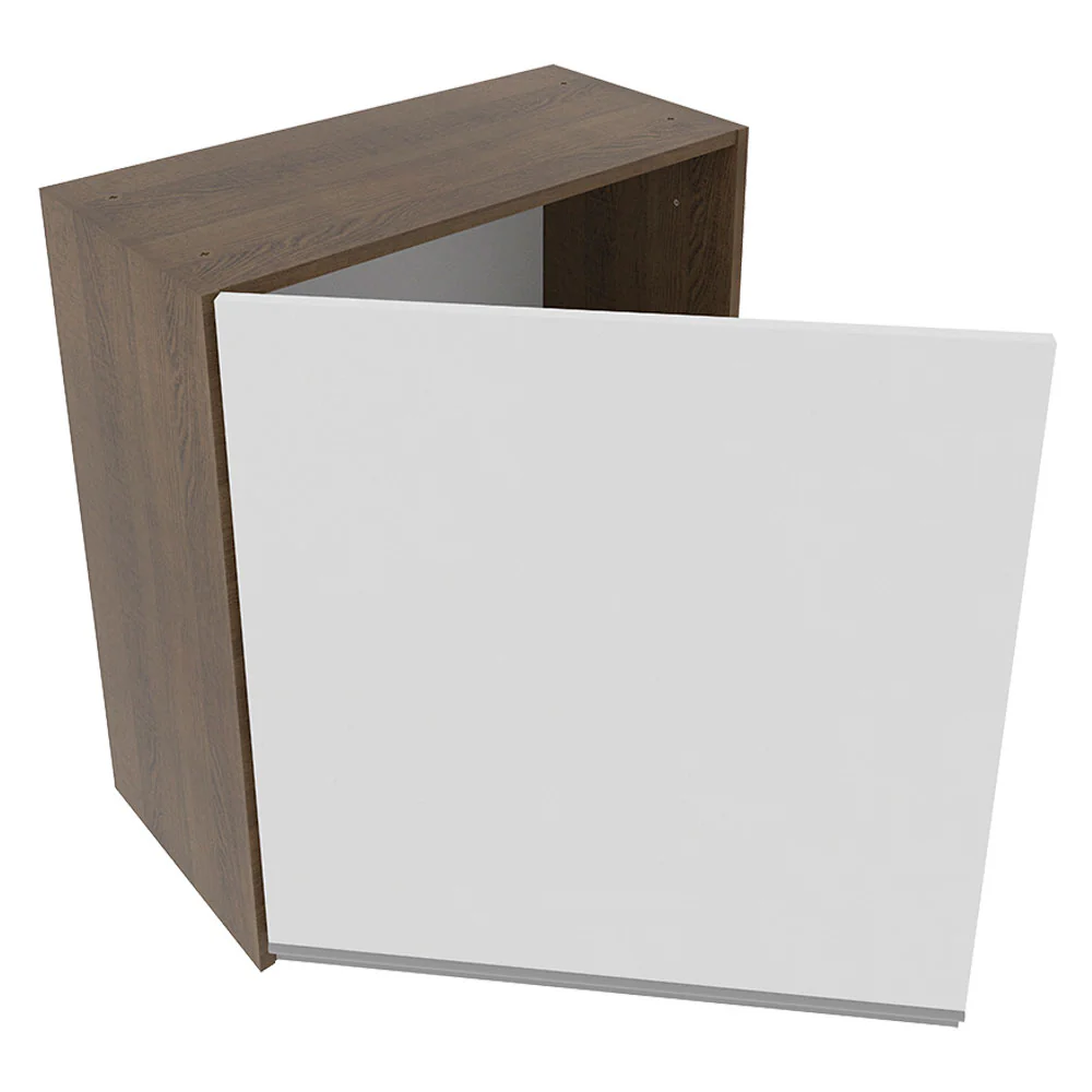 Armário Aéreo Madesa Glamy 60 cm 1 Porta Rustic/Branco - Image 4