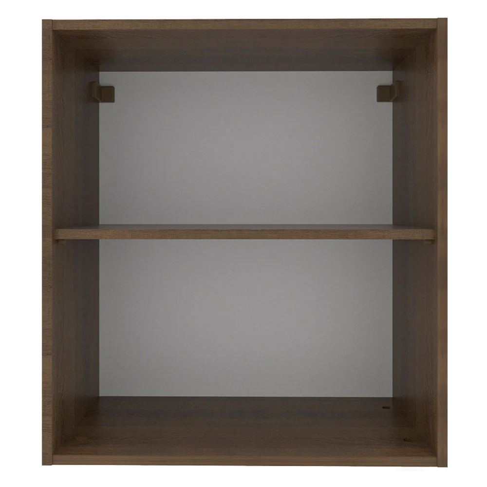 Armário Aéreo Madesa Glamy 60 cm 1 Porta Rustic/Preto - Image 9
