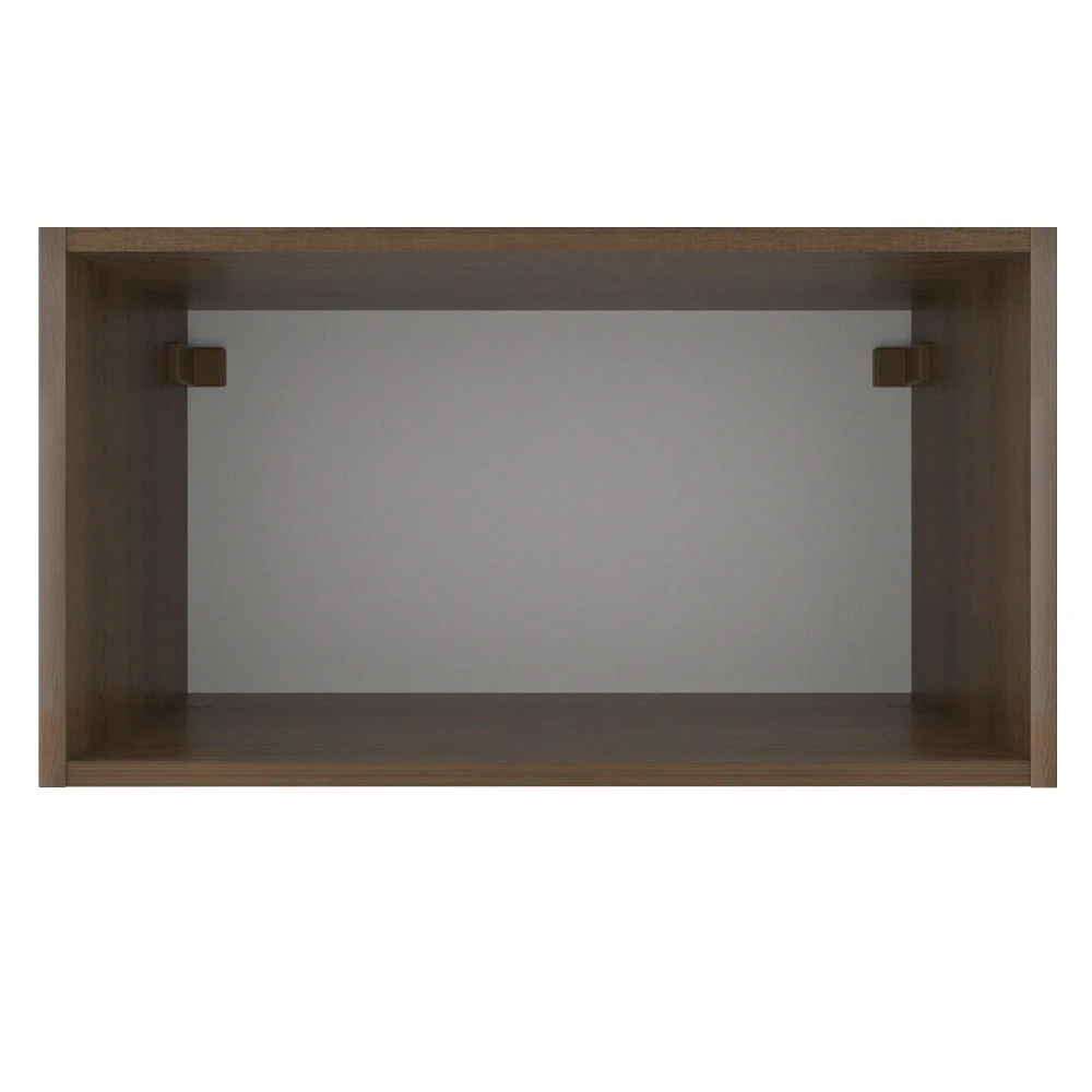 Armário Aéreo Madesa Glamy 60 cm 1 Porta Basculante Rustic/Preto - Image 9