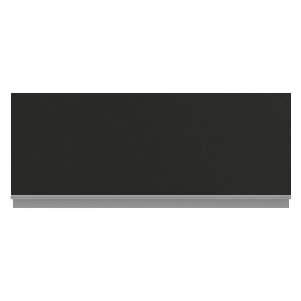 Armário Aéreo Madesa Glamy 80 cm 1 Porta Basculante Branco/Preto - Image 8