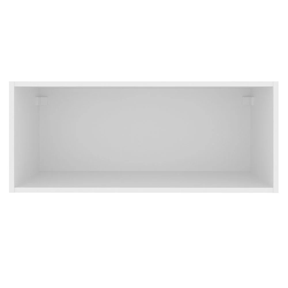Armário Aéreo Madesa Glamy 80 cm 1 Porta Basculante Branco/Preto - Image 9