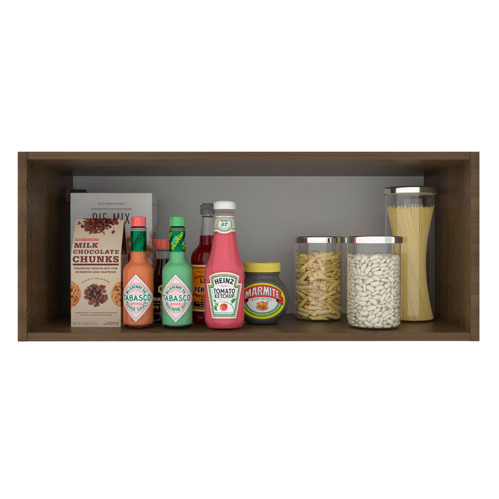 Armário Aéreo Madesa Glamy 80 cm 1 Porta Basculante Rustic - Image 3
