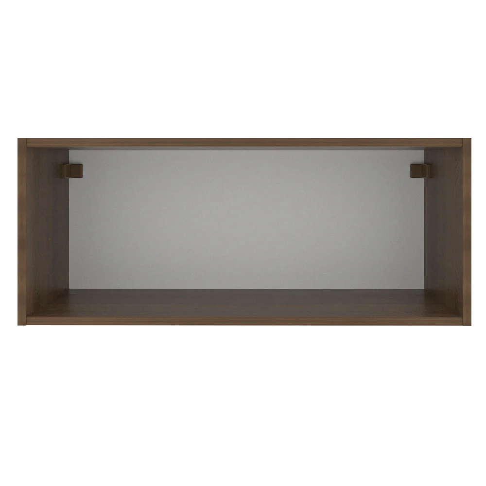 Armário Aéreo Madesa Glamy 80 cm 1 Porta Basculante Rustic/Branco - Image 9