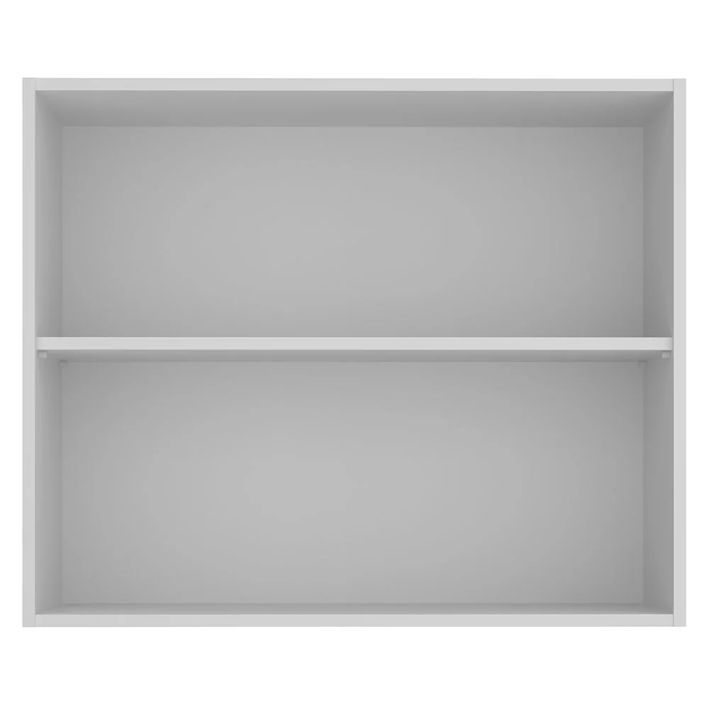 Armário Aéreo Madesa Glamy 80 cm 2 Portas Branco/Preto - Image 9