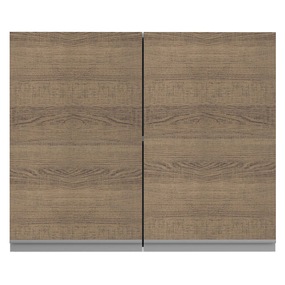 Armário Aéreo Madesa Glamy 80 cm 2 Portas Branco/Rustic - Image 8