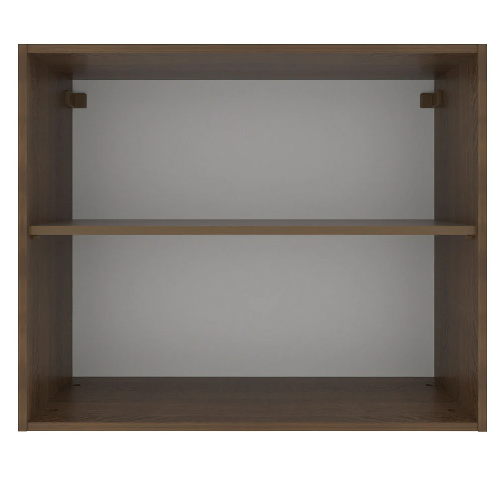 Armário Aéreo Madesa Glamy 80 cm 2 Portas Rustic/Preto - Image 9
