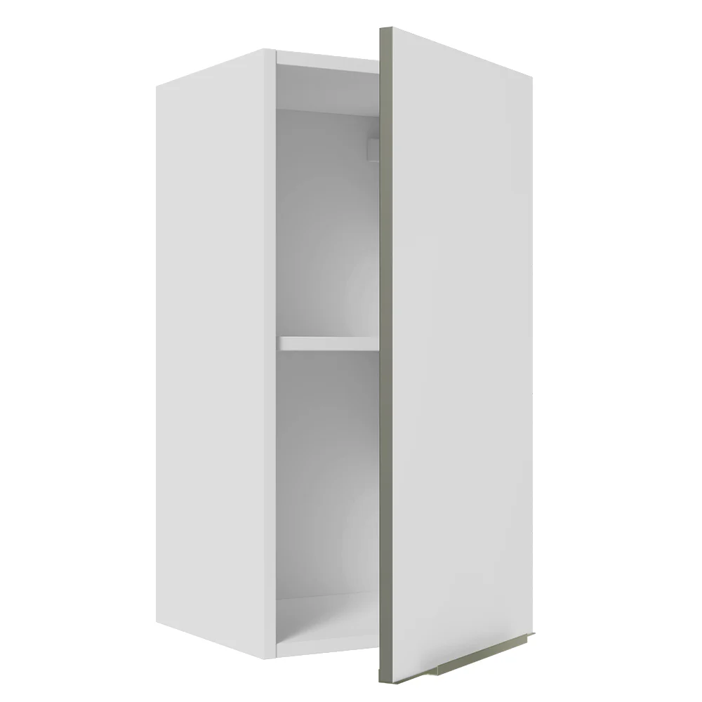 Armário Aéreo Madesa Lux 35 cm 1 Porta Branco/Branco Veludo - Image 9