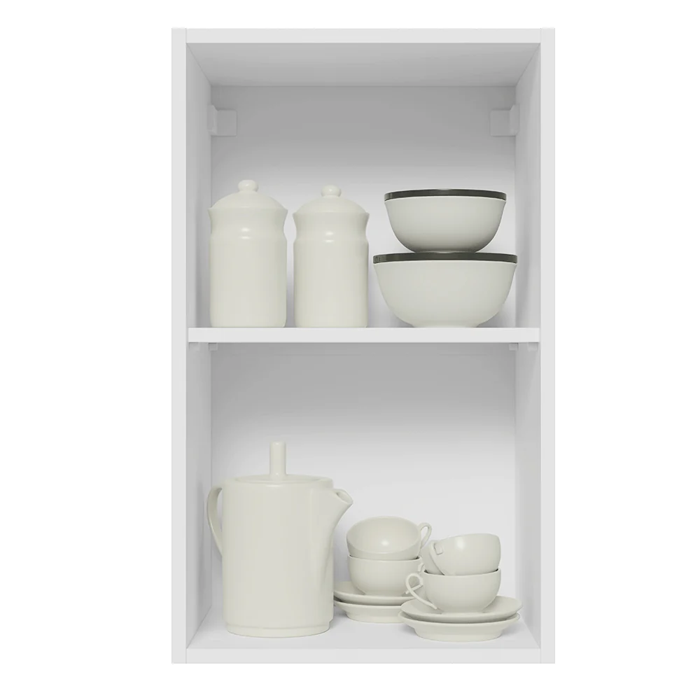 Armário Aéreo Madesa Lux 40 cm 1 Porta Branco/Cinza - Image 5