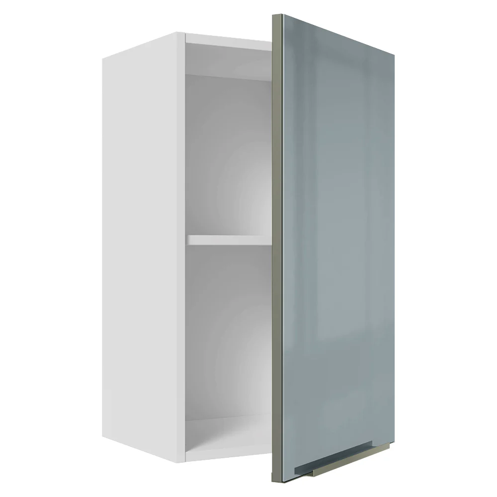 Armário Aéreo Madesa Lux 40 cm 1 Porta Branco/Cinza - Image 9