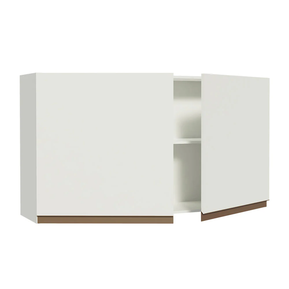 Armário Aéreo Madesa Reims 120 cm 2 Portas Branco - Image 4