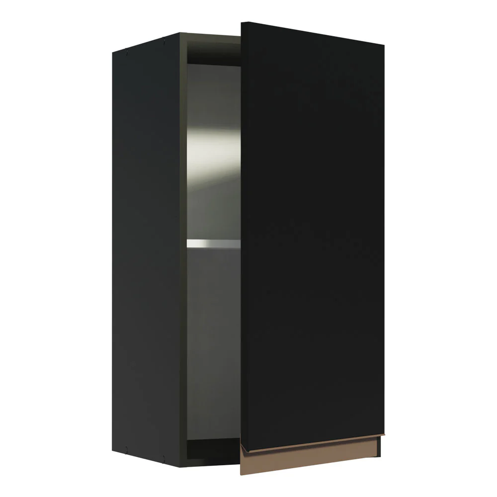 Armário Aéreo Madesa Reims 35 cm 1 Porta Preto - Image 3