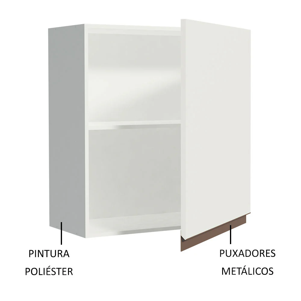 Armário Aéreo Madesa Reims 60 cm 1 Porta Branco - Image 3