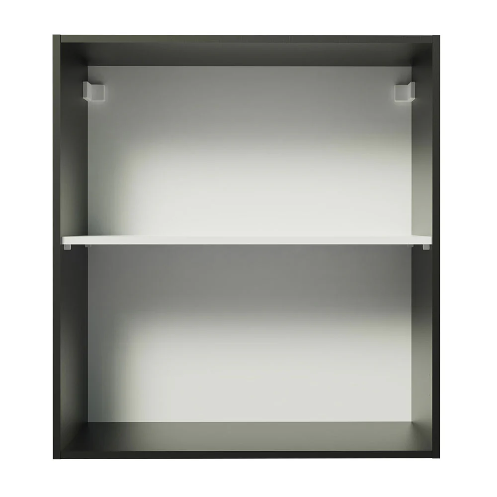 Armário Aéreo Madesa Reims 60 cm 1 Porta Preto - Image 8