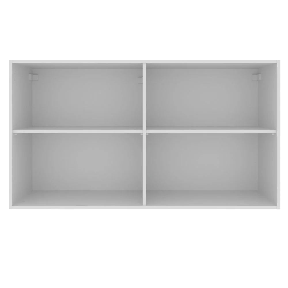 Armário Aéreo Madesa Stella 120 cm 2 Portas Branco/Rustic - Image 9