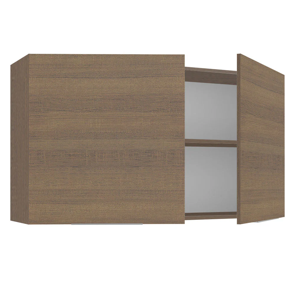 Armário Aéreo Madesa Stella 120 cm 2 Portas Rustic - Image 4