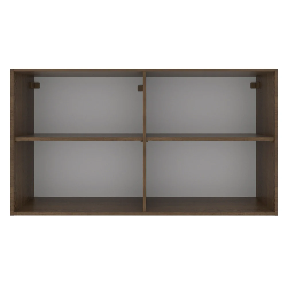 Armário Aéreo Madesa Stella 120 cm 2 Portas Rustic/Branco - Image 9