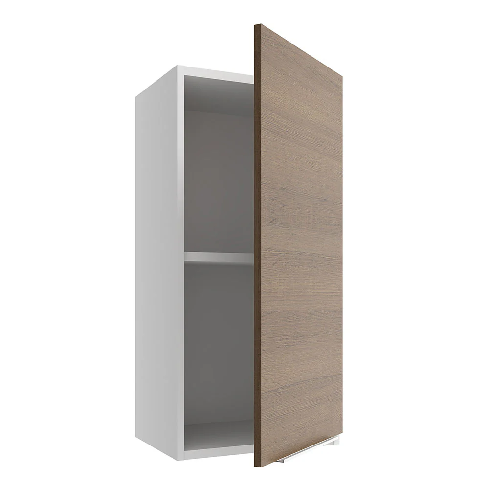 Armário Aéreo Madesa Stella 35 cm 1 Porta Branco/Rustic - Image 4