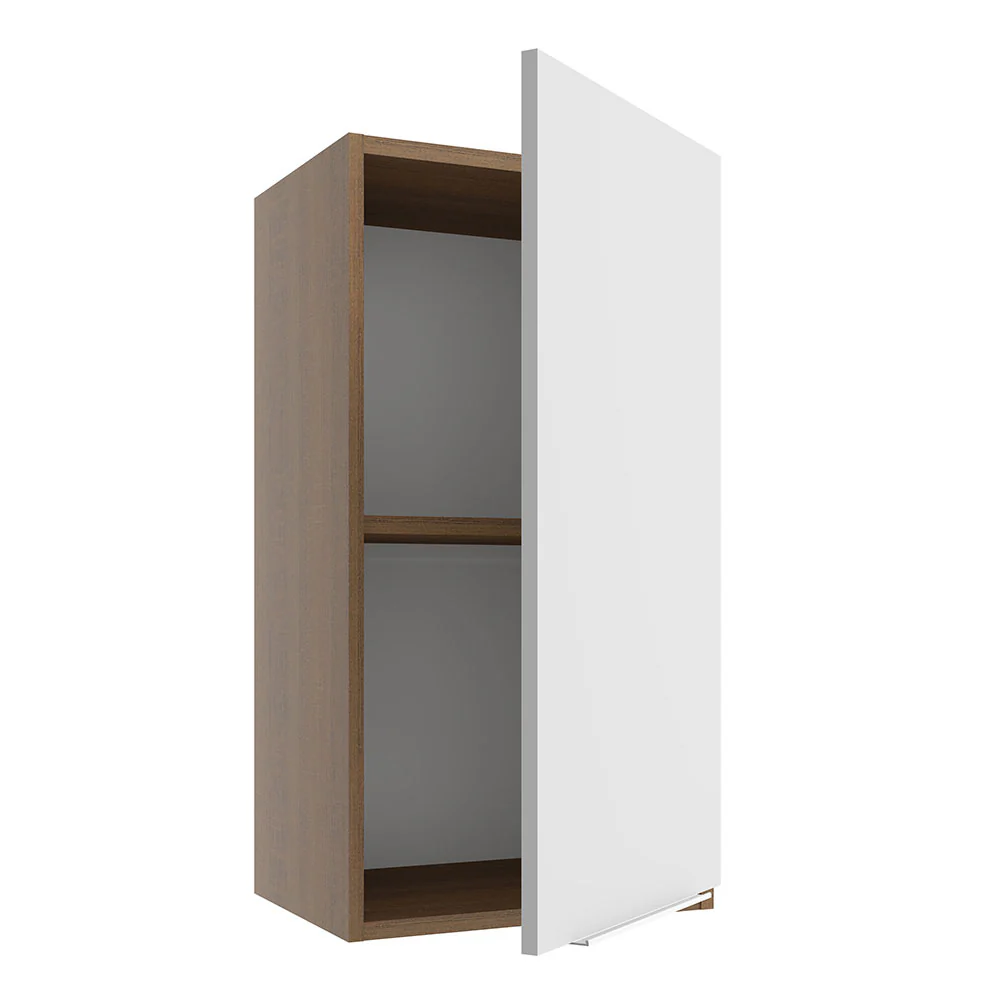 Armário Aéreo Madesa Stella 35 cm 1 Porta Rustic/Branco - Image 4