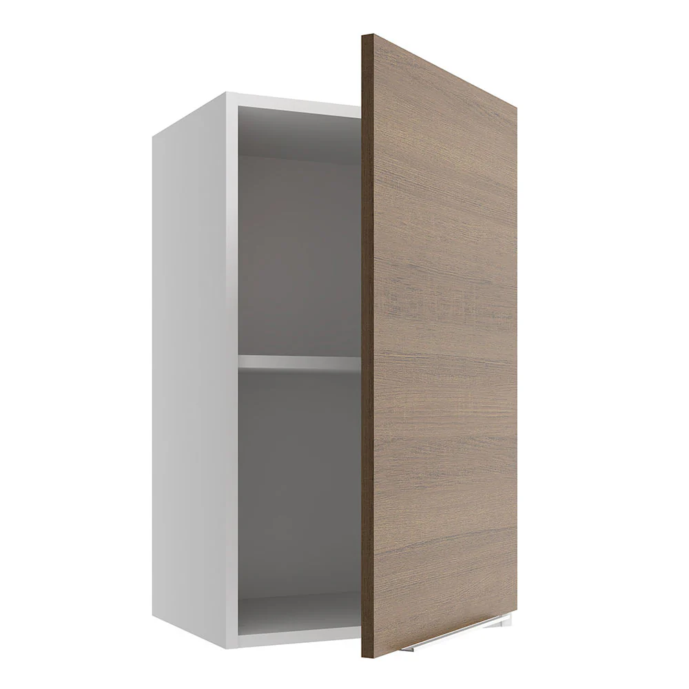 Armário Aéreo Madesa Stella 40 cm 1 Porta Branco/Rustic - Image 4
