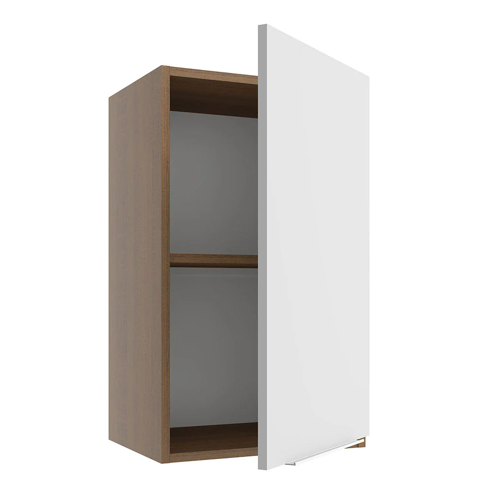 Armário Aéreo Madesa Stella 40 cm 1 Porta Rustic/Branco - Image 4