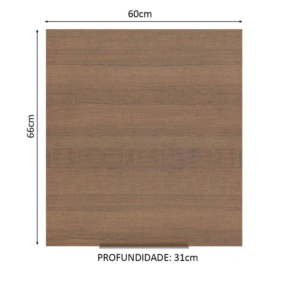 Armário Aéreo Madesa Stella 60 cm 1 Porta Rustic - Image 2