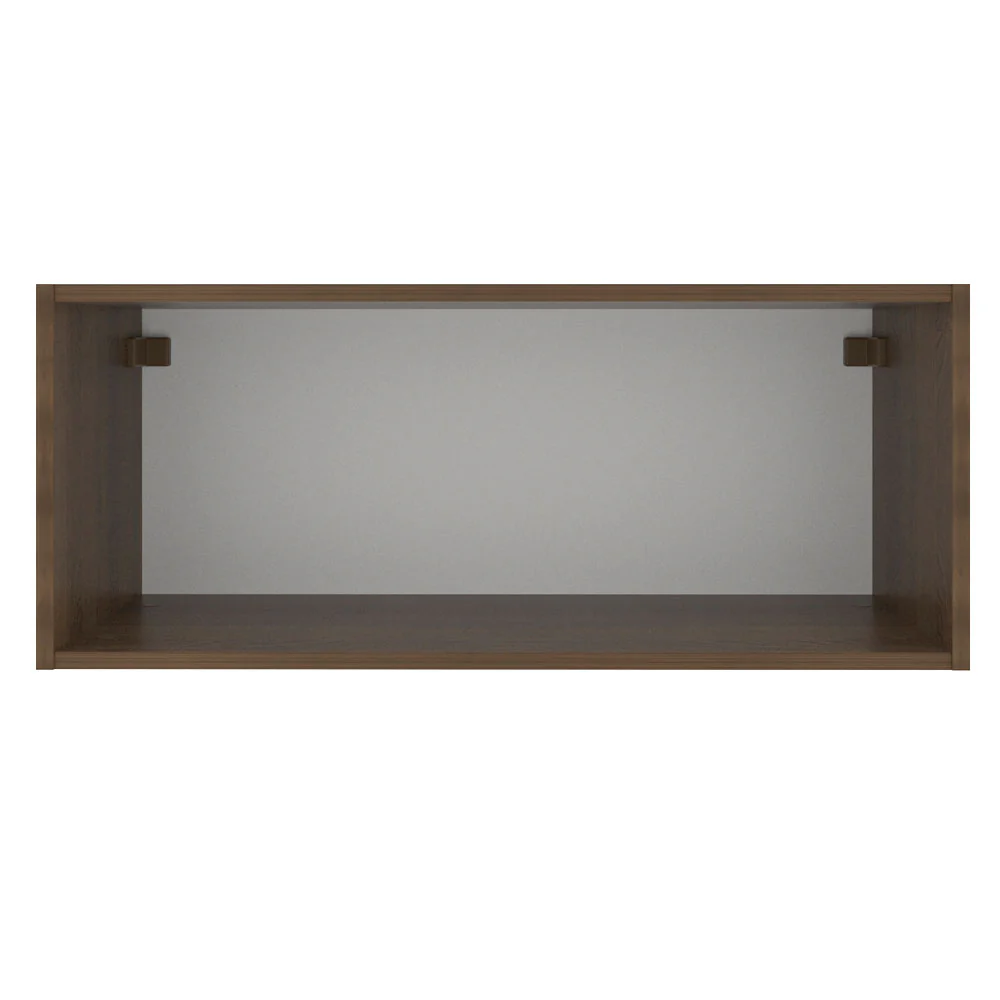 Armário Aéreo Madesa Stella 80 cm 1 Porta Basculante Rustic/Branco - Image 9