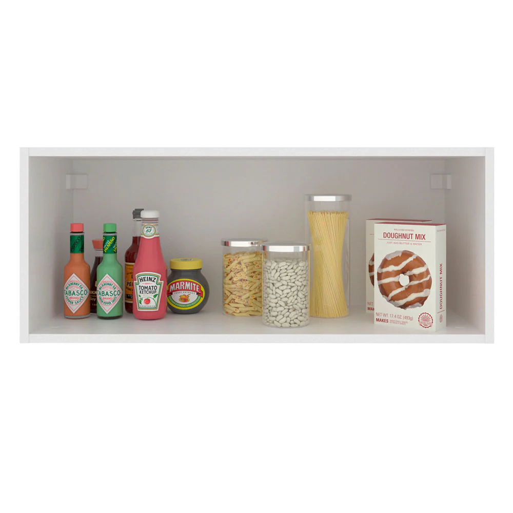 Armário Aéreo Madesa Stella 80 cm 1 Porta Basculante Branco - Image 3