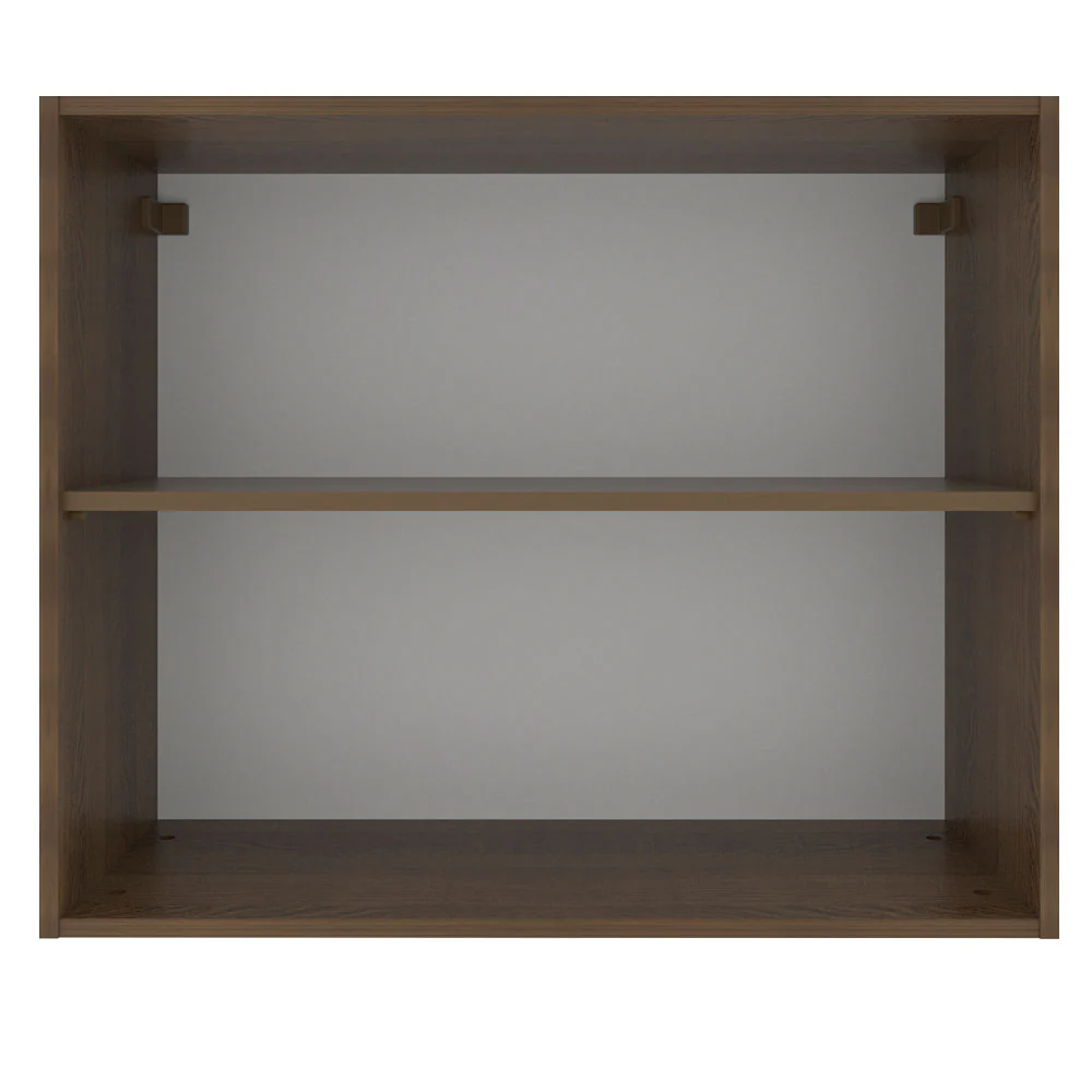 Armário Aéreo Madesa Stella 80 cm 2 Portas Rustic/Branco - Image 9