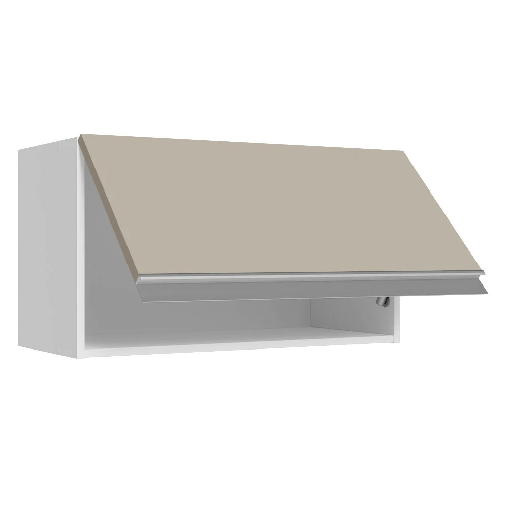 Armário Aéreo 100% MDF 60 cm 1 Porta Basculante Branco/Crema Smart Madesa - Image 4