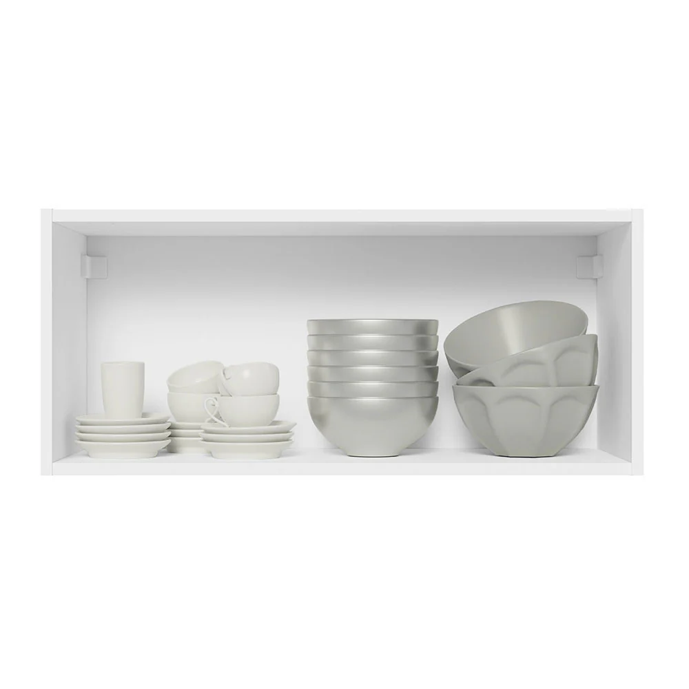 Armário Aéreo 100% MDF 70 cm 1 Porta Basculante Branco/Preto Acordes Madesa - Image 3