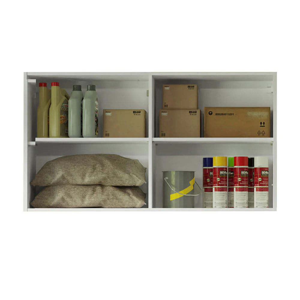 Armário Aéreo Multiuso 120cm 2 Portas Branco Agata Madesa - Image 5