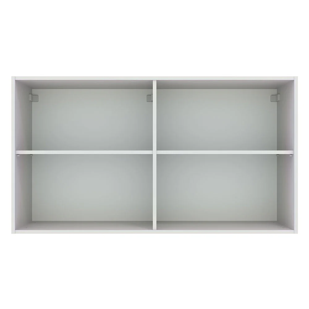 Armário Aéreo Multiuso 120cm 2 Portas Branco Agata Madesa - Image 6