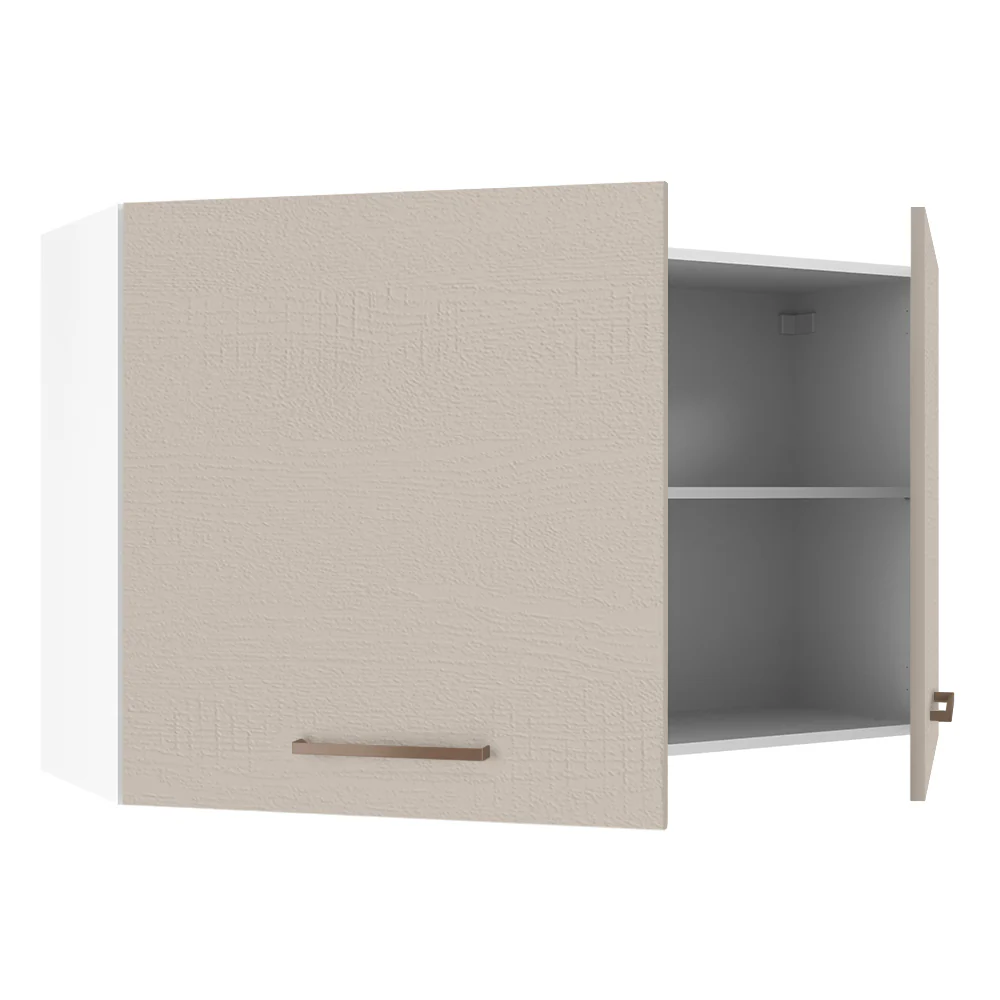 Armário Aéreo Multiuso 120cm 2 Portas Branco/Crema Agata Madesa - Image 4