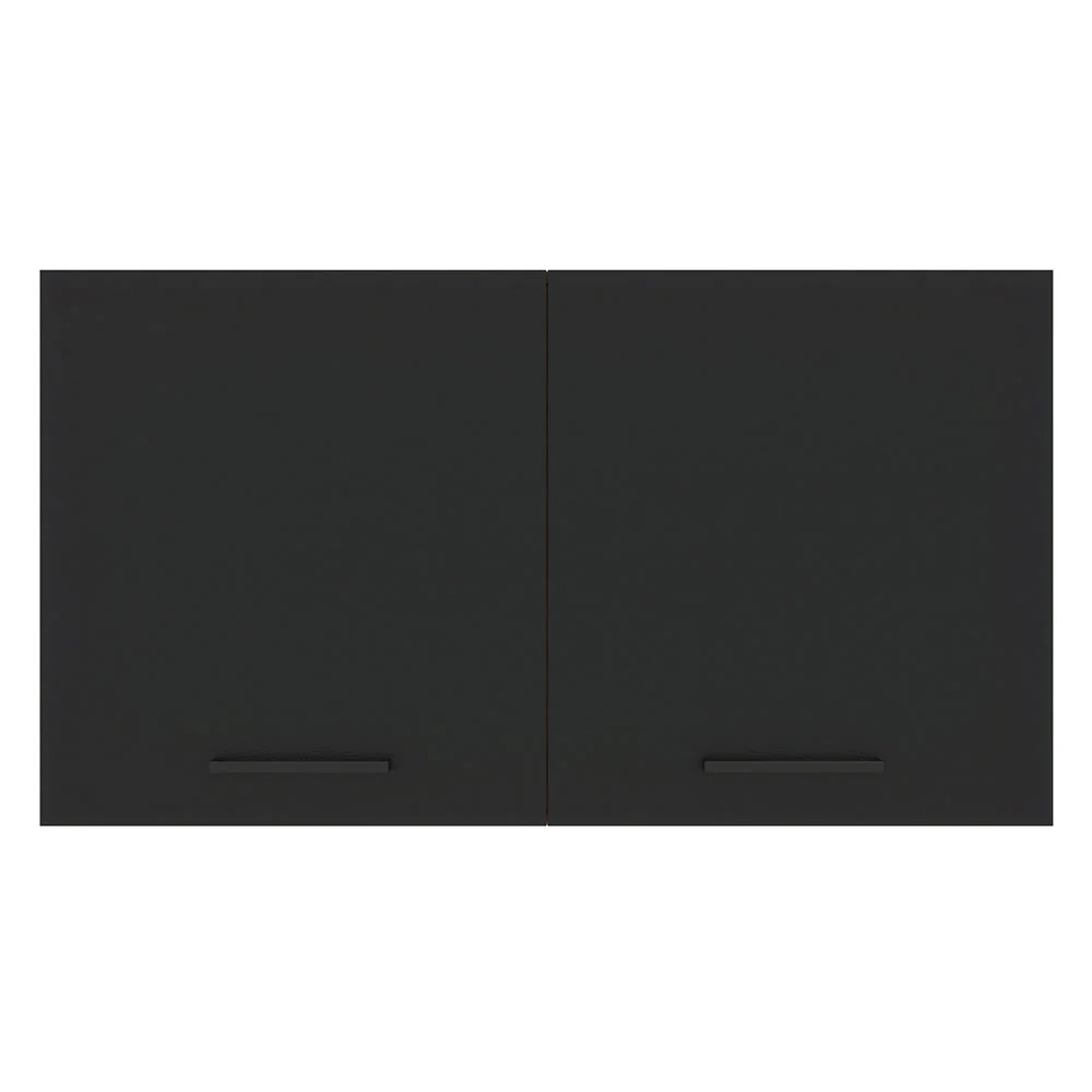 Armário Aéreo Multiuso 120cm 2 Portas Branco/Preto Agata Madesa - Image 7