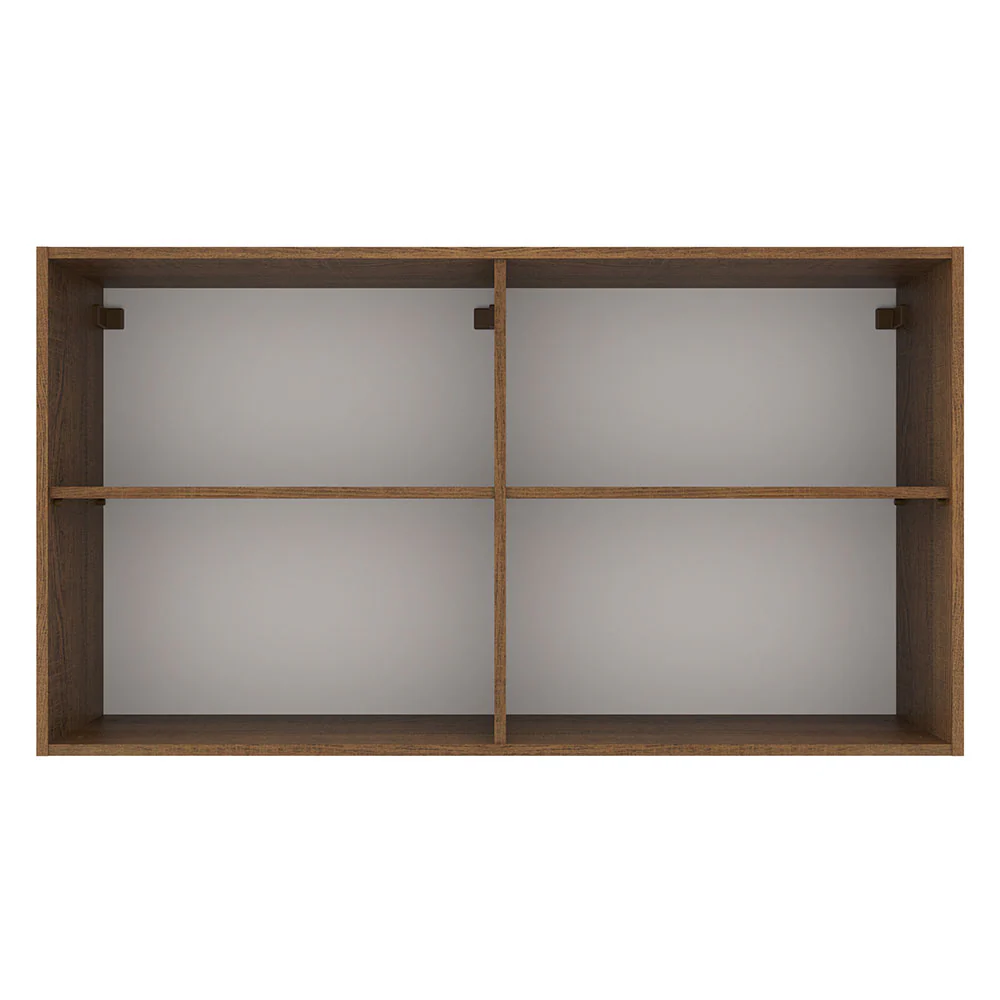 Armário Aéreo Multiuso 120cm 2 Portas Rustic/Crema Agata Madesa - Image 6