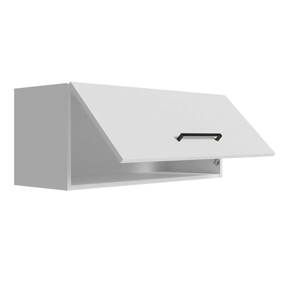 Armário Aéreo Multiuso 80cm 1 Porta Basculante Branco Agata Madesa - Image 6