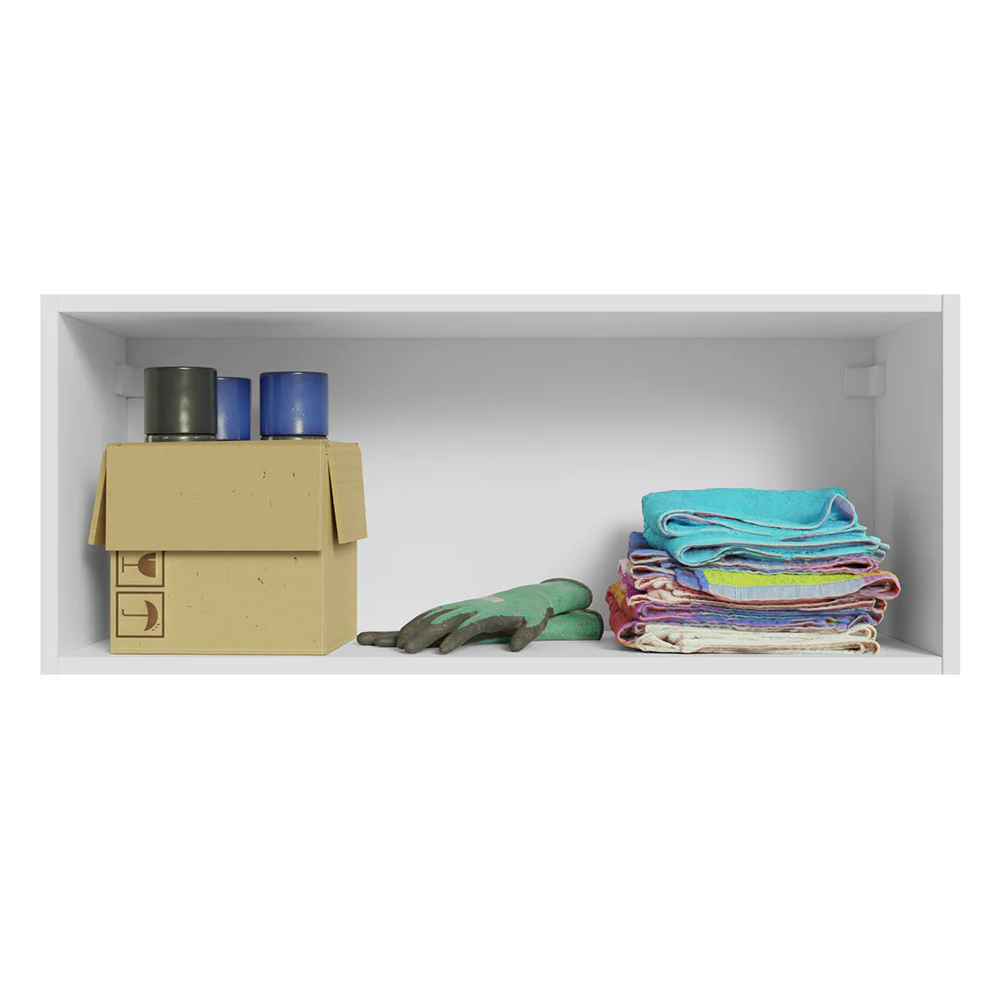 Armário Aéreo Multiuso 80cm 1 Porta Basculante Branco/Crema Agata Madesa - Image 4