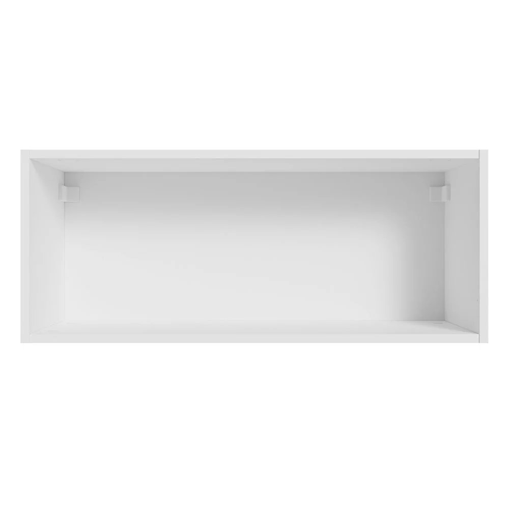 Armário Aéreo Multiuso 80cm 1 Porta Basculante Branco/Preto Agata Madesa - Image 5
