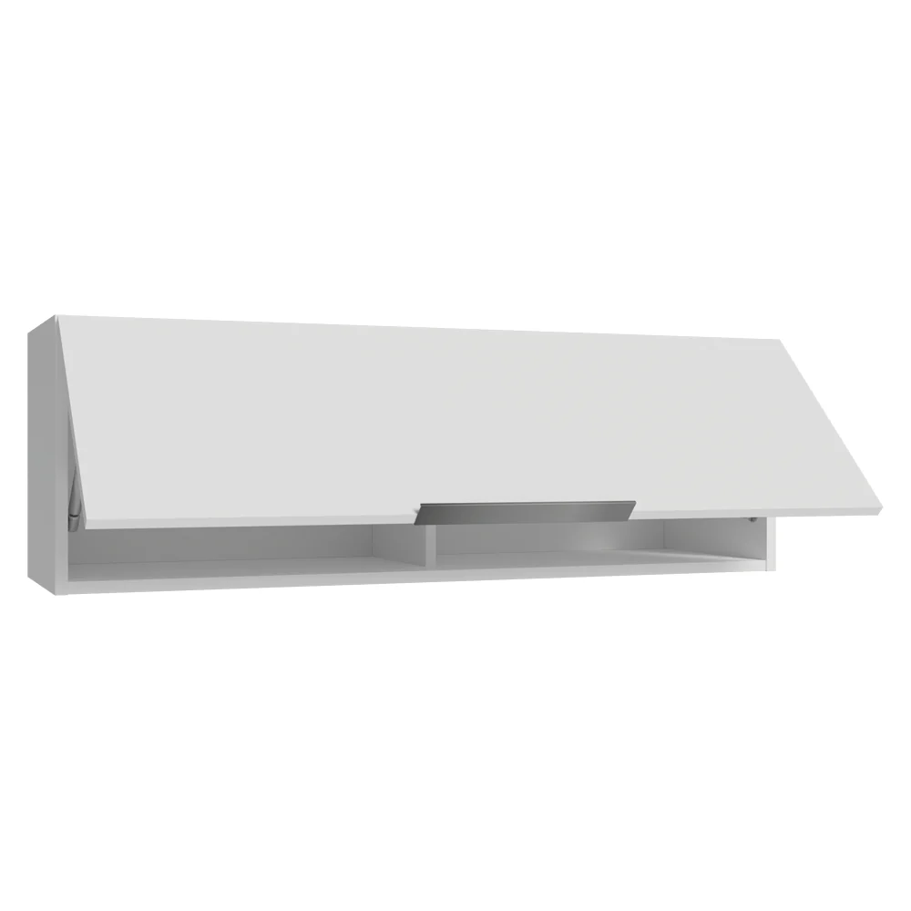Armário Aéreo para Quarto 100 cm 1 Porta Basculante Branco Neo Madesa - Image 5
