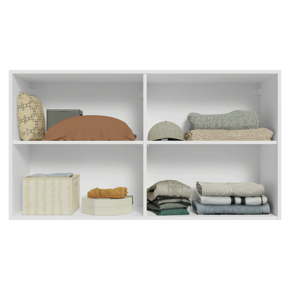 Armário Aéreo para Quarto 120 cm 2 Portas Branco Neo Madesa - Image 4
