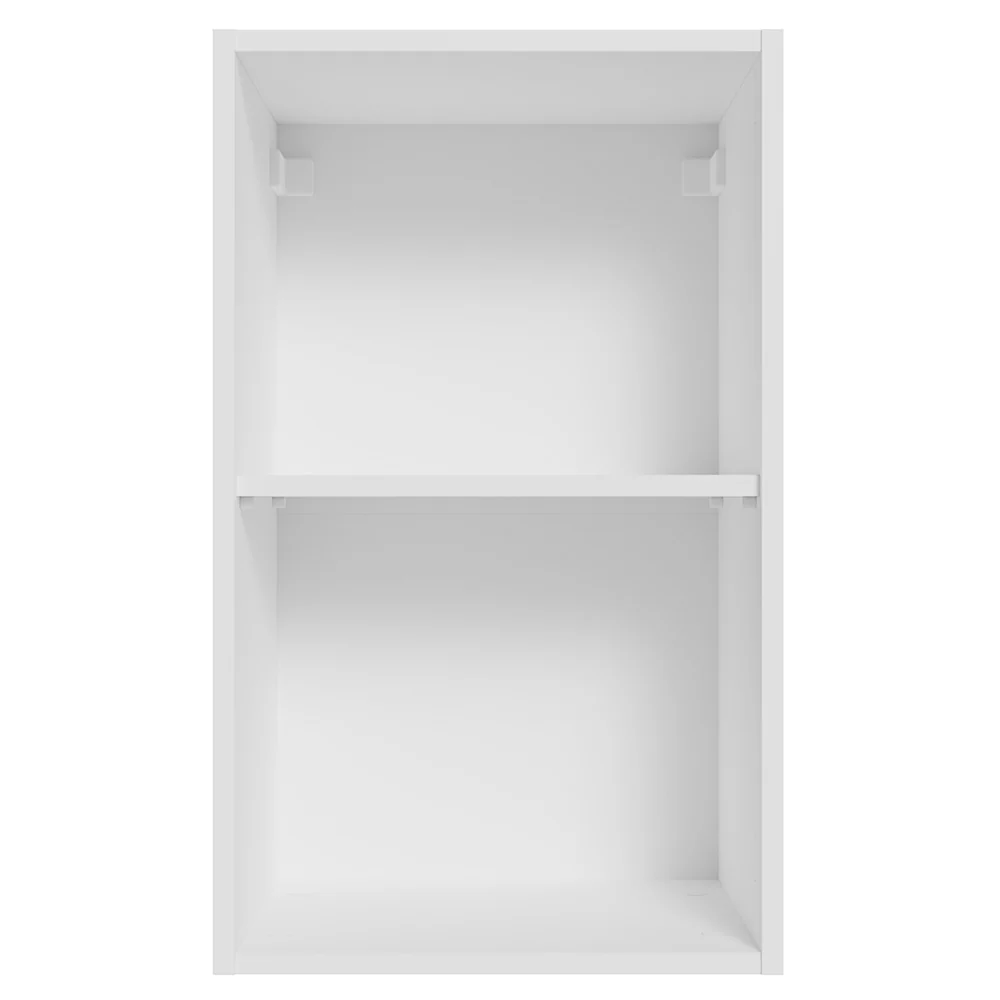 Armário Aéreo para Quarto 40 cm 2 Nichos Abertos Branco Neo Madesa - Image 5