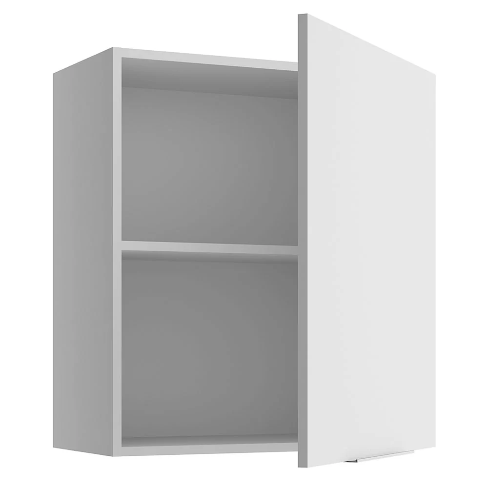 Armário Aéreo para Quarto 60 cm 1 Porta Branco Neo Madesa - Image 6